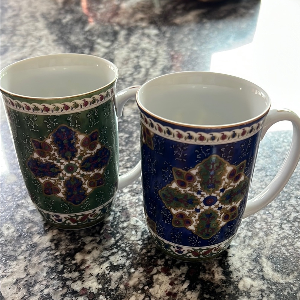 Vintage Takahashi Samarkand Coffee Mugs-Set of 2